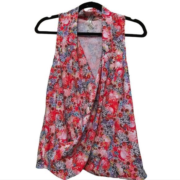 Lululemon Floral Faux Wrap Tank Rollin With My Omies Flowabunga‎ Sleeveles 6 - Picture 4 of 9